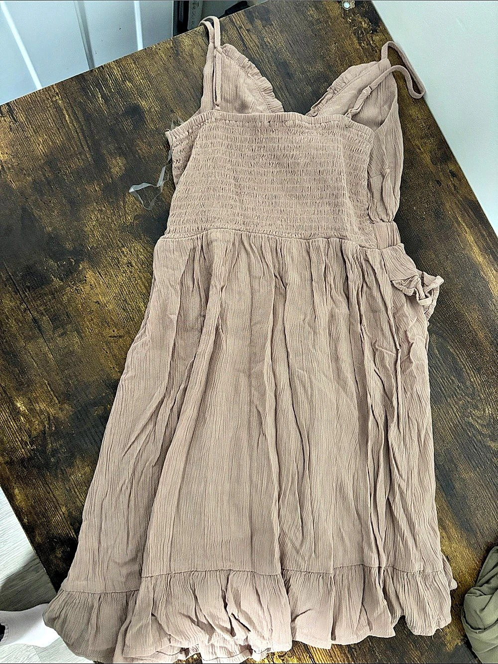 Faded Rose Ruffled Mini Dress - Picture 2 of 4